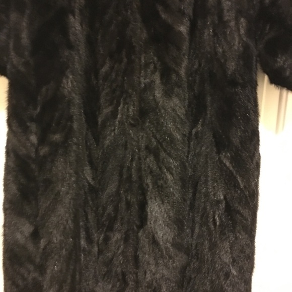 BlackGlamma Mink Full Length Designer Herringbone Coat 10 --12 - Picture 3 of 9